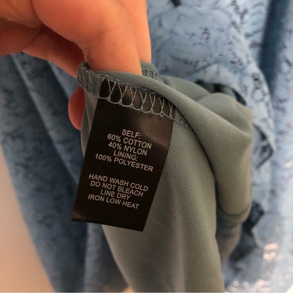 NWT Lulu's Lifetime Memories Lace Slate Blue Maxi Dress‎ Skirt Set - Picture 10 of 11